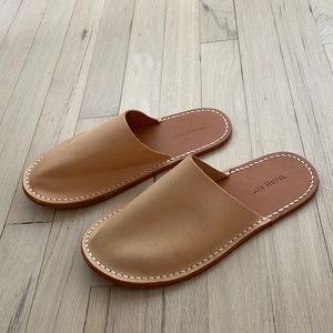 Ace Hotel Slippers vegetable tanned leather never worn fits like a size 7.5